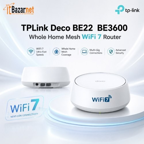 TPLink Deco BE22  BE3600 Whole Home Mesh WiFi 7 Router Image