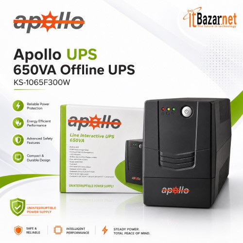 Apollo UPS KS-1065F300W 650VA Offline UPS Image
