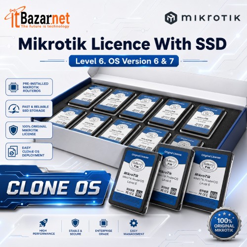 Mikrotik Licence With SSD Level 6. OS Version 6 & 7 Image