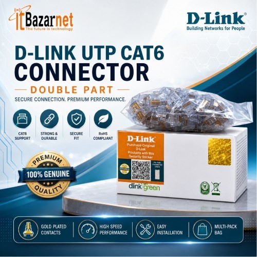 DLink CAT6 RJ45 Connector Double Part Image