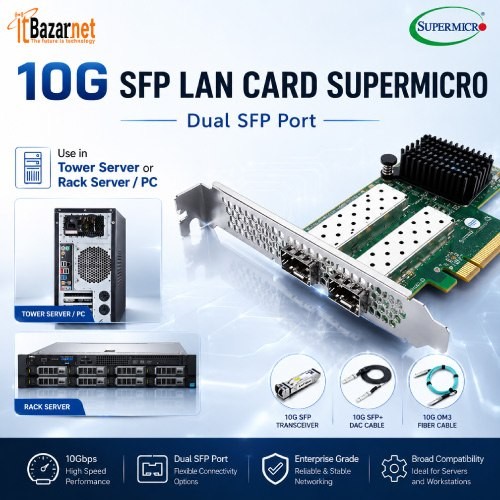 Supermicro 10G SFP+ Network Interface Card (NIC)