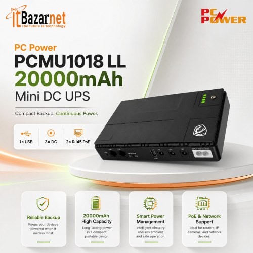 PC Power Mini DC UPS PCMU1018LL 20000mAh Image