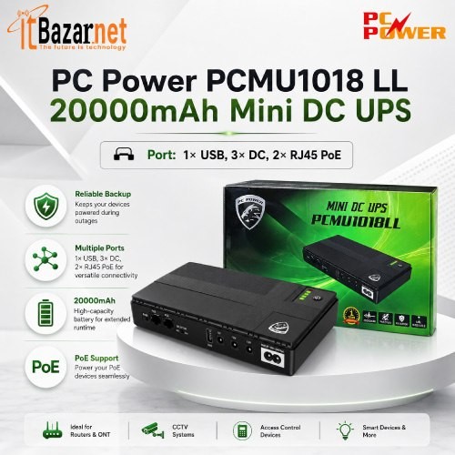 PC Power Mini DC UPS PCMU1018LL 20000mAh Image