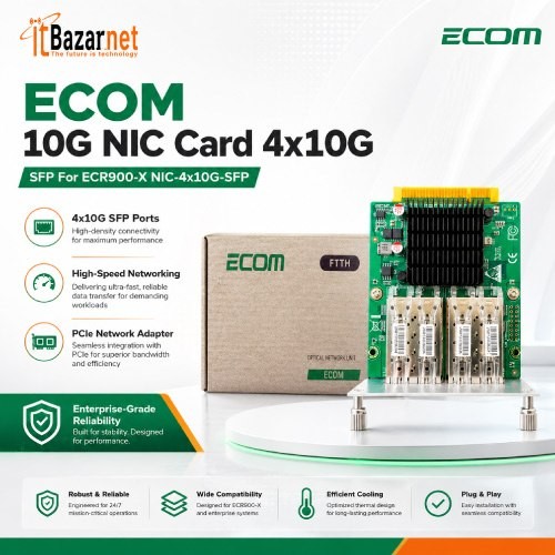 ECOM 10G NIC Card 4x10G SFP+ for ECR900-X Image