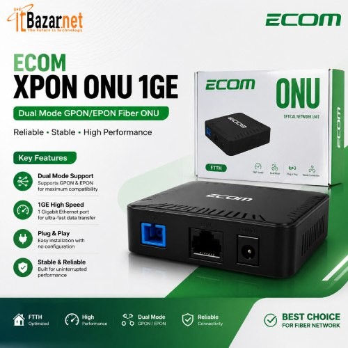 Ecom Xpon ONU 1G Dual Mode EponGpon Both Support
