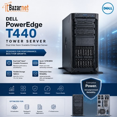 Dell Tower Server PowerEdge T440 Intel Xeon Scalable Enterprise Image