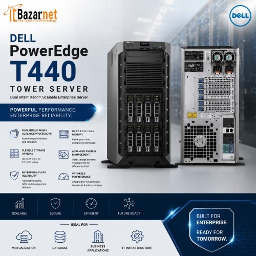Dell Tower Server PowerEdge T440 Intel Xeon Scalable Enterprise Image