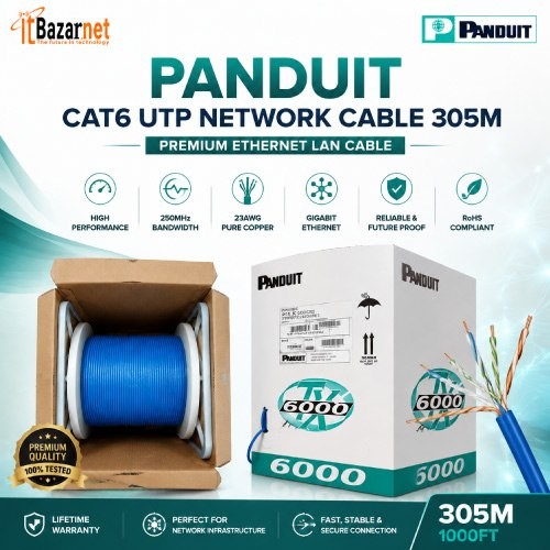 Panduit Cat6 UTP Network Cable 305M Premium Ethernet LAN Cable Image