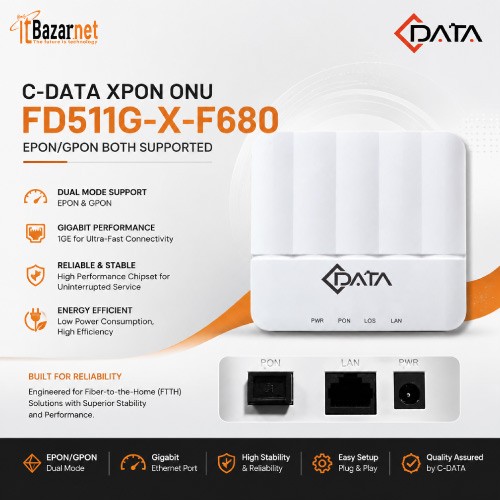 CDATA XPON ONU FD511G-X-F680 EPON/GPON BOTH SUPPORTED Image