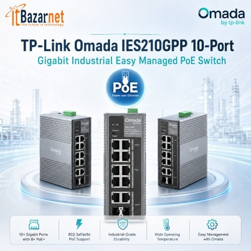 Omada IES210GPP Industrial Managed PoE Switch Image