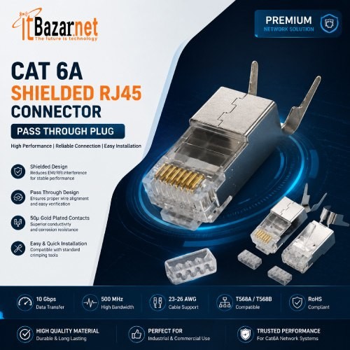 Cat6A Shielded RJ45 Connector Image