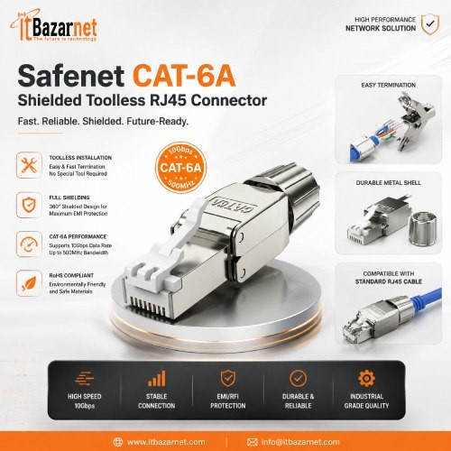 SAFENET Cat6A Shielded Toolless RJ45 Connector Image