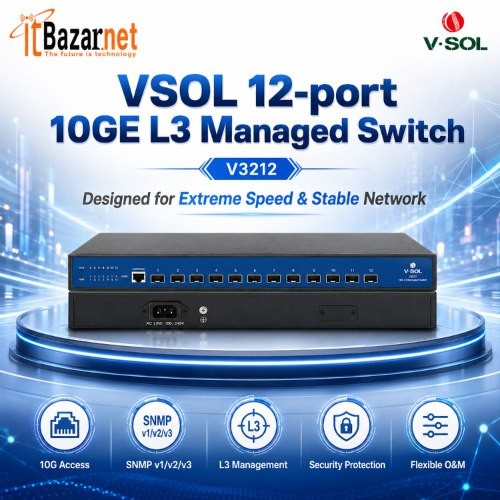 VSOL V3212 12 Port 10G Managed Switch L3