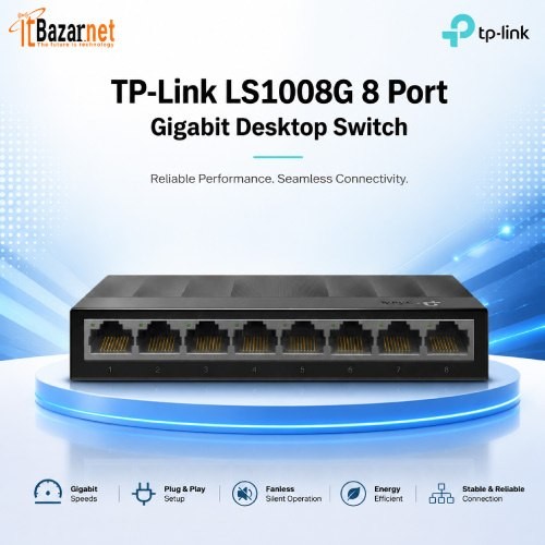 TPLink LS1008G 8Port Gigabit Desktop Switch Image