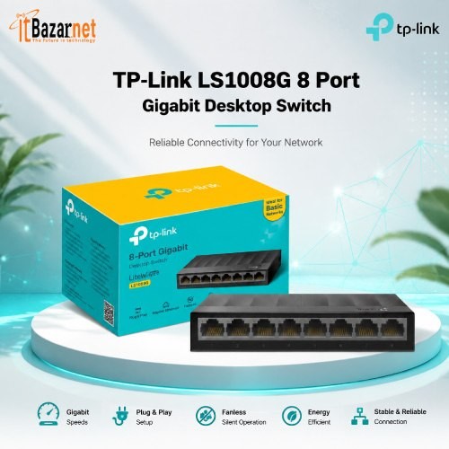 TPLink LS1008G 8Port Gigabit Desktop Switch Image