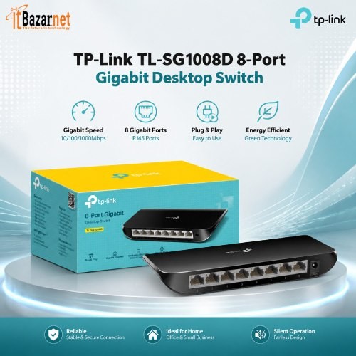 TPLink TL-SG1008D 8-Port Gigabit Desktop Switch