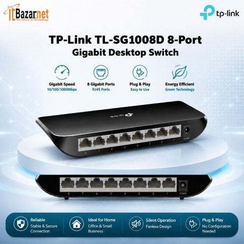 TPLink TL-SG1008D 8-Port Gigabit Desktop Switch Image