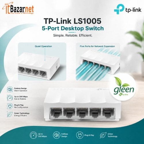 TPLink LS1005 5-Port 10100Mbps Switch Image