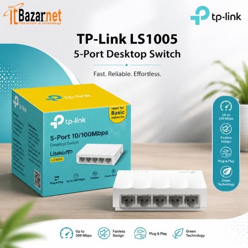 TPLink LS1005 5-Port 10100Mbps Switch Image