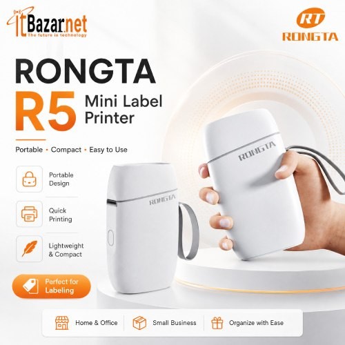 Rongta R5 Mini Label Printer Bluetooth Portable Thermal Sticker Printer