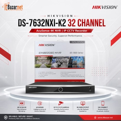 Hikvision 32Channel 4K NVR NVRDS-7632NXI-K2 32 IP CCTV Recorder