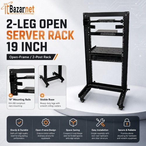 22U Open Server Rack 2 Stand 19Inchi