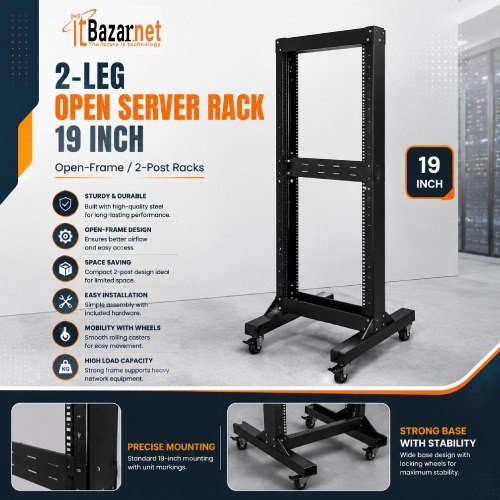 22U Open Server Rack 2 Stand 19Inchi Image