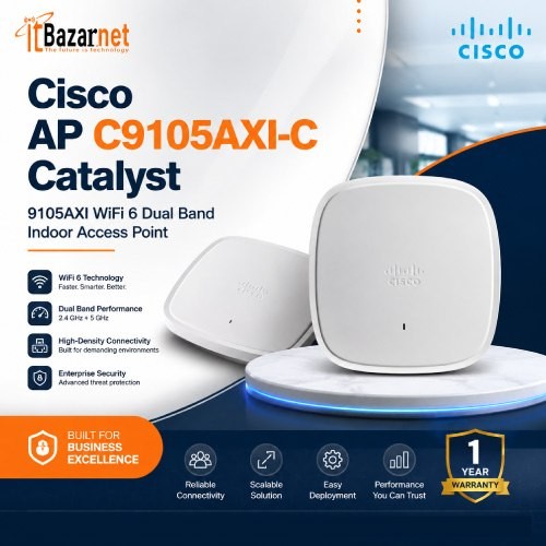 Cisco Ap C9105AXI-C Catalyst 9105AX WiFi6 Indoor Wireless Access Point Image