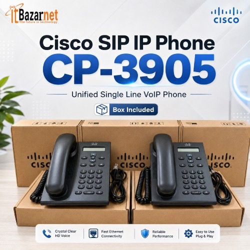 Cisco IP Phone CP-3905-K9 Unified SIP 10/100 PoE IP Phone