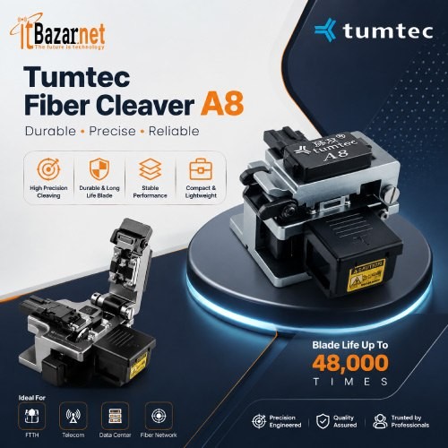 Tumtec A8 Fiber Optic Cleaver Precision Fiber Cutting Tool Image