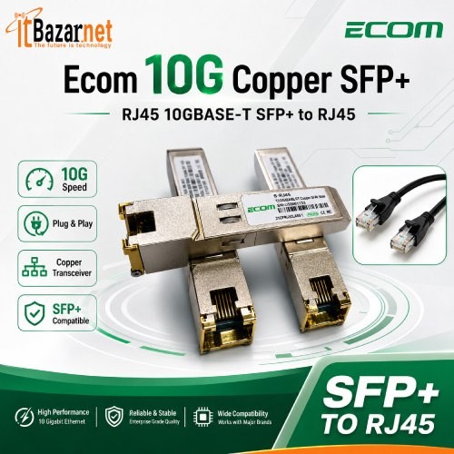 Ecom 10G Copper SFP+ RJ45 10GBASE-T SFP TO Rj45 Image