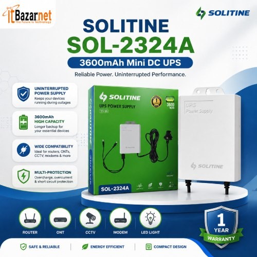 Solitine Mini DC UPS SOL-2324A 3600mAh Image