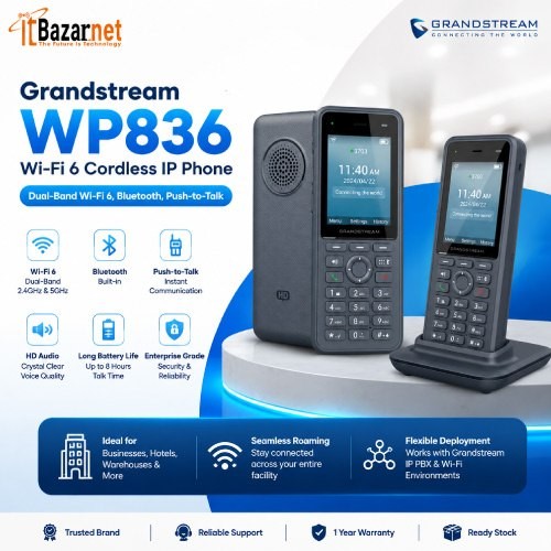 Grandstream Cordless IP Phone WP836 WiFi6