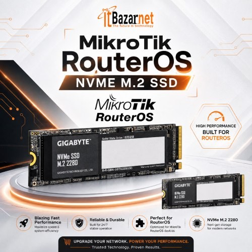 MikroTik RouterOS with NVMe SSD Image