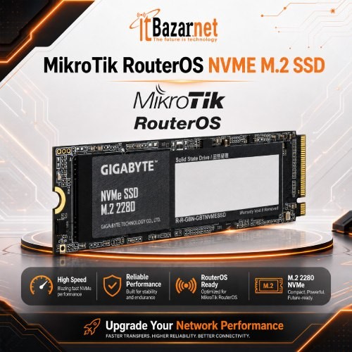 MikroTik RouterOS with NVMe SSD Image