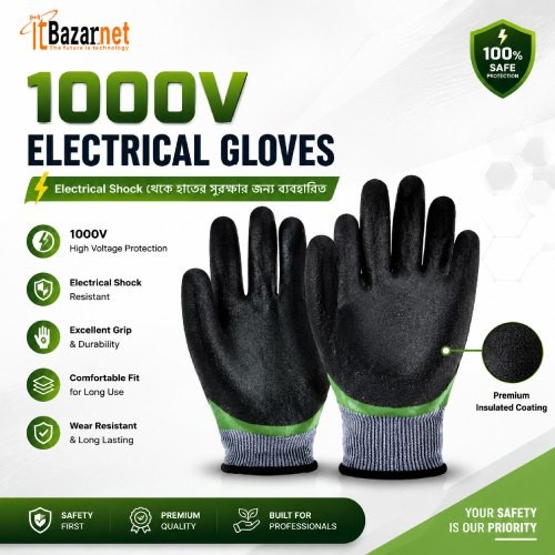 Electrical Shockproof Hand Gloves 1000V Safety Gloves Image