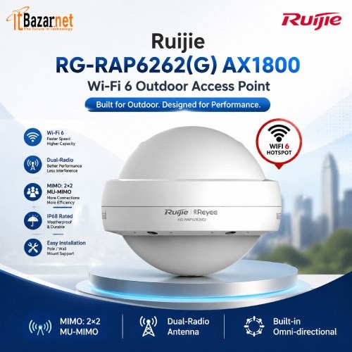 Ruijie Ap RG-RAP6262(G) AX1800 Wi-Fi 6 Outdoor Access Point Image