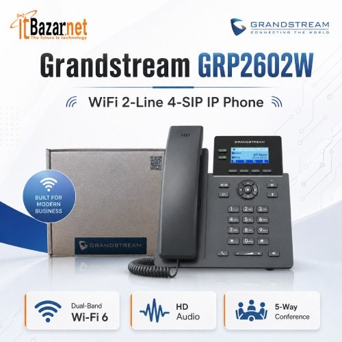 Grandstream GRP2602W WiFi IP Phone 2Line 4-SIP Image