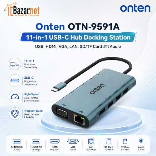 Onten OTN-9591A 11-in-1 USB-C Docking Station Image