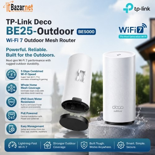 TP-Link Deco BE25-Outdoor BE5000 Wi-Fi 7 Mesh Image