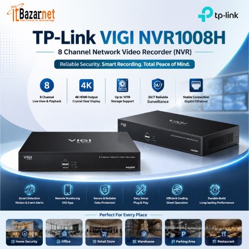 TPLink VIGI NVR1008H 8Channel Network Video Recorder