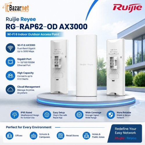 Ruijie Ap RG-RAP62-OD AX3000 WiFi6 Outdoor Access Point Image