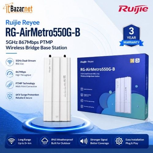 Ruijie Wireless RG-AirMetro550G-B Wireless Bridge Base Station