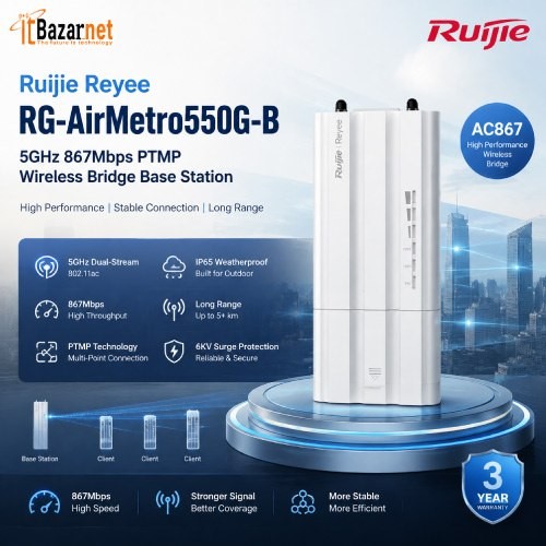 Ruijie Wireless RG-AirMetro550G-B Wireless Bridge Base Station Image