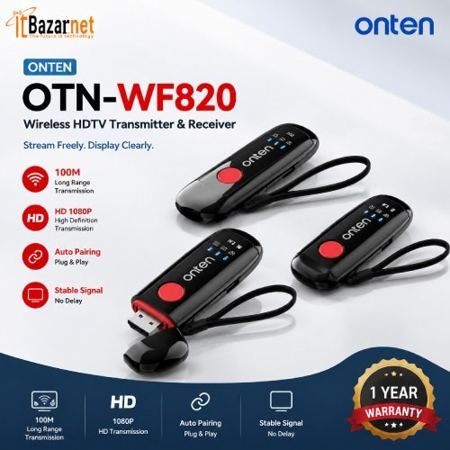 Wireless HDMI Transmitter & Receiver Onten OTN-WF820 Image