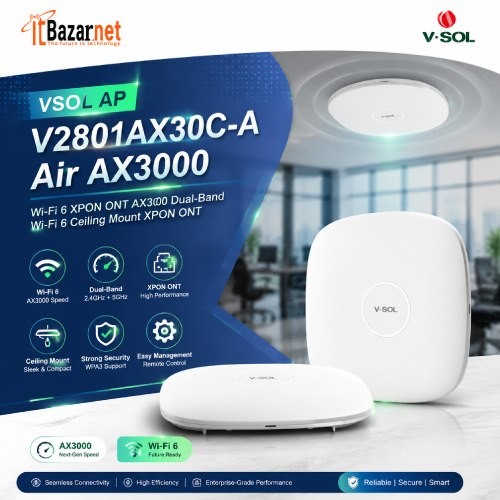 VSOL Ceiling Mount ONU Xpon V2801AX30C-A Air AX3000 WiFi6