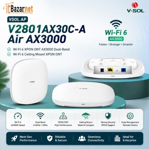 VSOL Ceiling Mount ONU Xpon V2801AX30C-A Air AX3000 WiFi6 Image