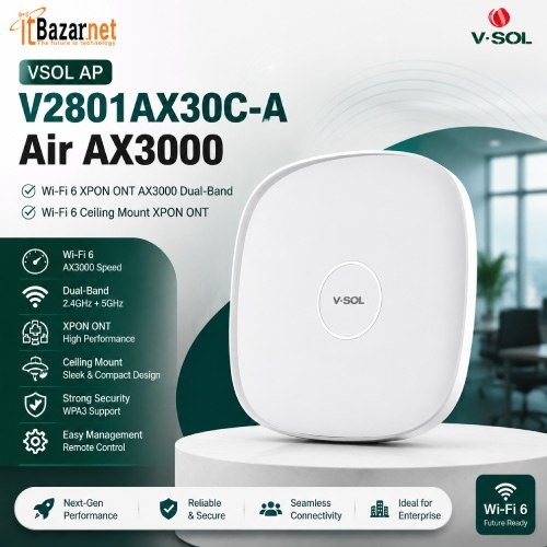 VSOL Ceiling Mount ONU Xpon V2801AX30C-A Air AX3000 WiFi6 Image