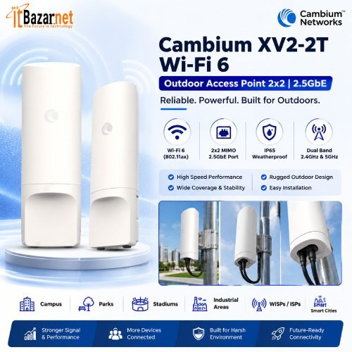 Cambium Outdoor Ap XV2-2T WiFi6 Outdoor Long Range Enterprise WiFi