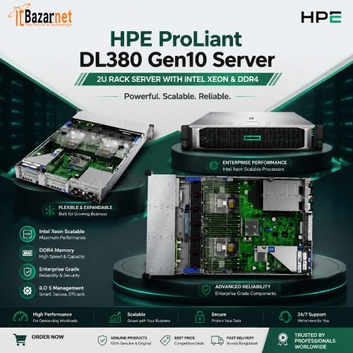 HPE ProLiant Server DL380 Gen10 Server 2U Rack Server Image